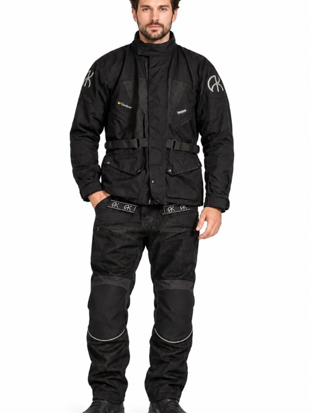 Vintage Heavyweight Motorcycle Riding Jacket & Pants Set (Cordura / Thermolite I